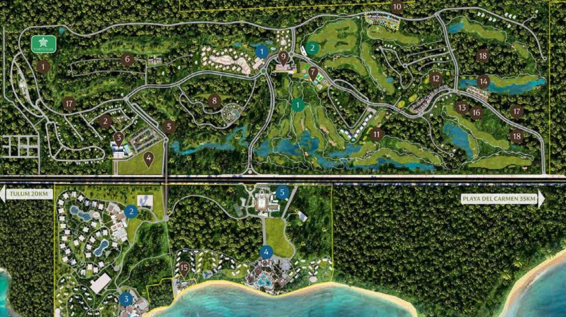 Tortugas lots for sale in Bahia Principe Tulum