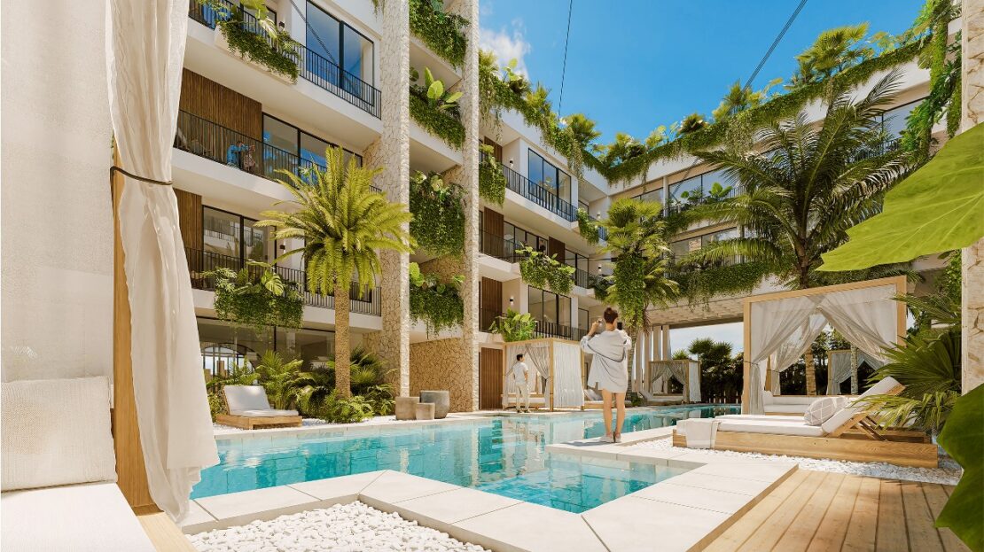 OKOM Dowtntown Tulum apartments for sale