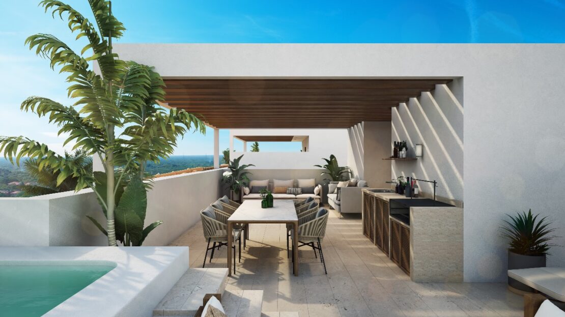 The Village: Luxury apartments in Corasol, Playa del Carmen