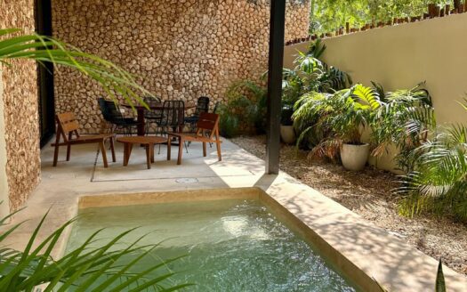 Ground floor apartment with a private pool in Aldea Zamá, Tulum