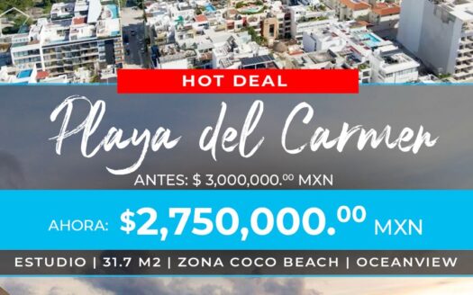 Studio for Sale at The Shore, Playa del Carmen Downtown