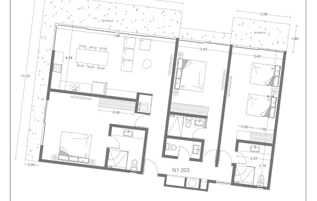 Luar Penthouse for sale in Aldea Zamá Premium