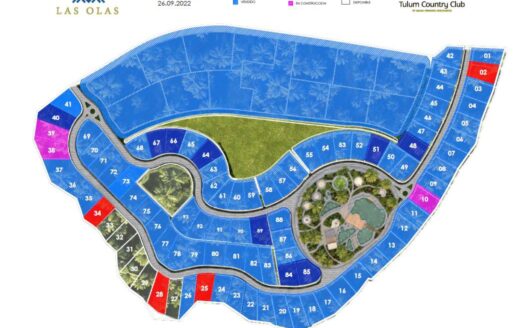 Lot for Sale in Las Olas – Luxury, Nature & High Capital Gain Inside Tulum Country Club
